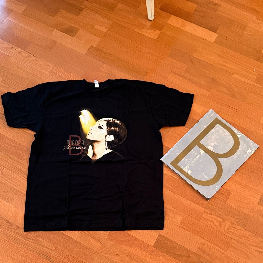 Black Graphic T-Shirt with Artistic Design
